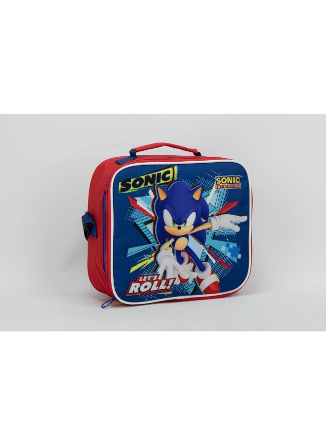 SunCe Super Sonic Insulated Zipper Closure Lunch Tote Blue and Red 9.05 x 3.54 x 10.63 Inch SUNS-2251SOE  - Image 2