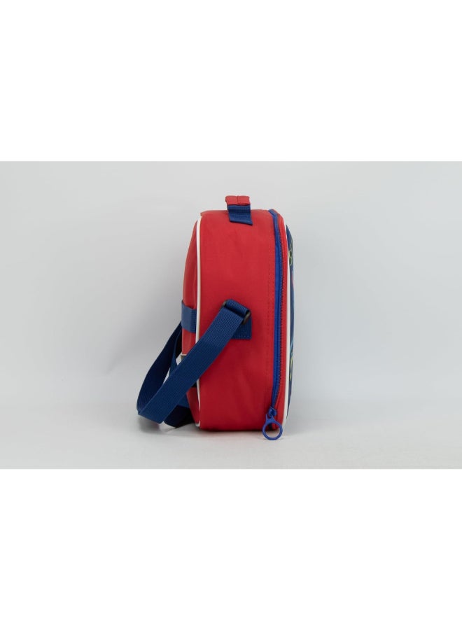 SunCe Super Sonic Insulated Zipper Closure Lunch Tote Blue and Red 9.05 x 3.54 x 10.63 Inch SUNS-2251SOE  - Image 3