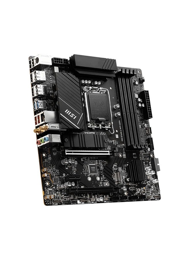 MSI Pro B760M-A Wifi Intel mATX Motherboard, LGA 1700 Socket, DDR4 Support, Wifi 6E/ Bluetooth 5.3, B760 Chipset, 2.5 LAN, PCIe 4.0, HDMI Black - Image 3