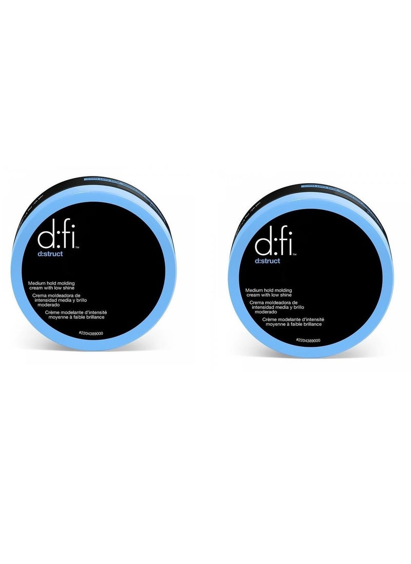D:fi Hair - D:fi Hair Distruct Medium Hold Molding Creme 2 Pack 2.65 oz - Image 1