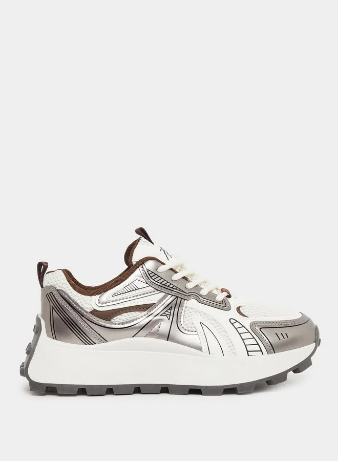 Styli Styli Chunky Sole Lace Up Sneakers