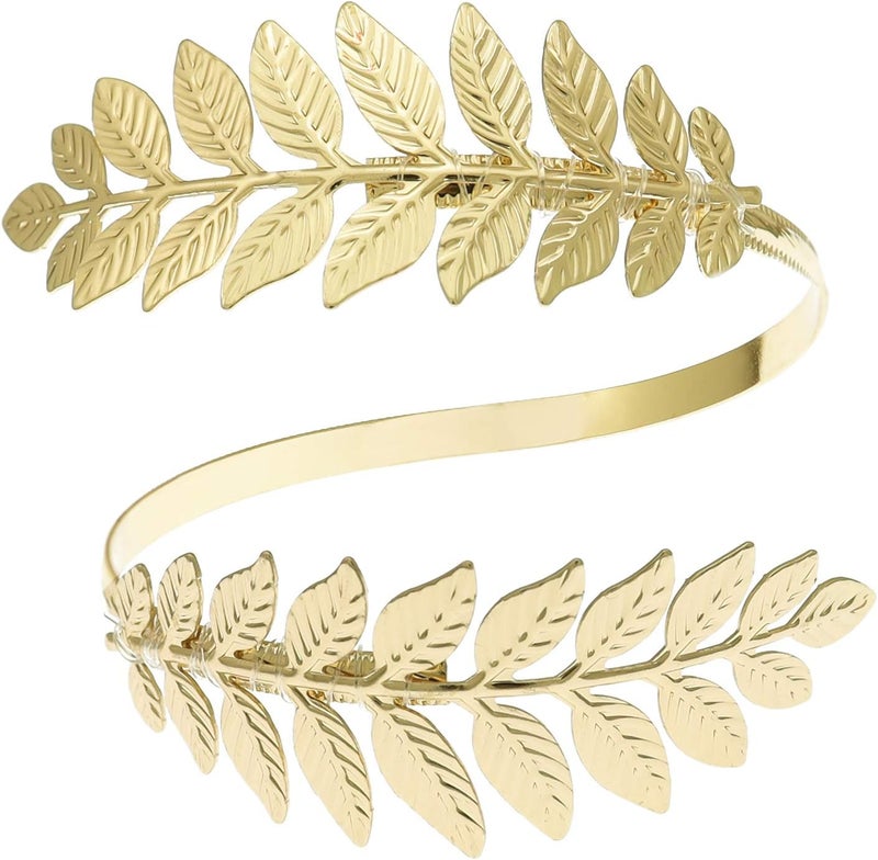 RechicGu Leaf Tree Bracelet Upper Arm Cuff Armlet Bangle Bracelet Armband Greek Roman Laurel Christmas Tree Leaf Festival Bridal - Image 1