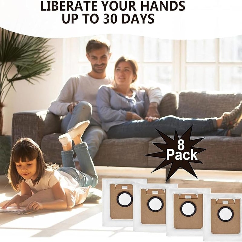 متوافق مع D10 و D10s: أكياس قمامة قابلة للغسل وإعادة الاستخدام مع فلاتر ملحقات (8 قطع) - Image 4