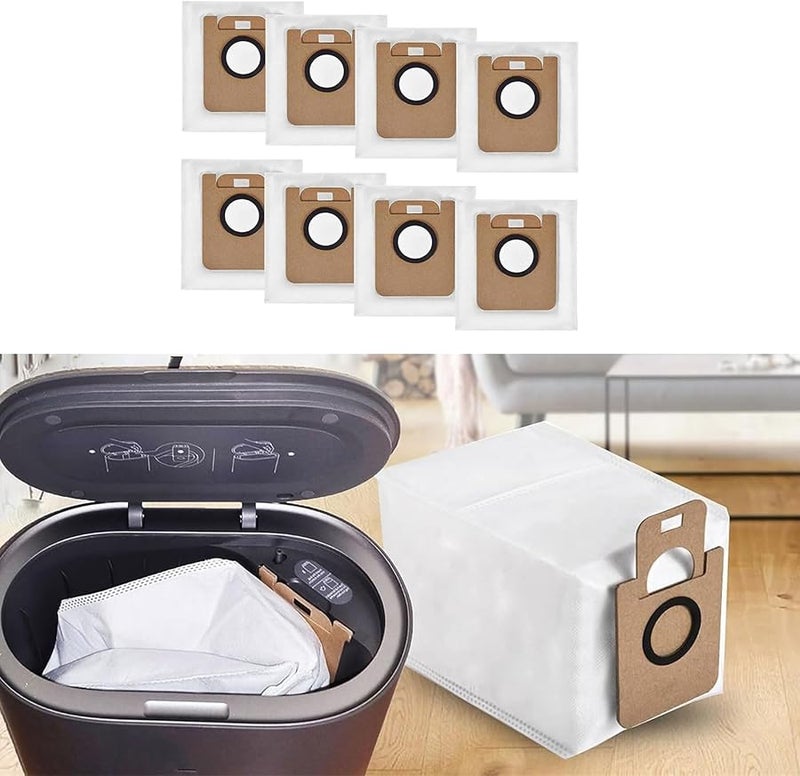 متوافق مع D10 و D10s: أكياس قمامة قابلة للغسل وإعادة الاستخدام مع فلاتر ملحقات (8 قطع) - Image 3