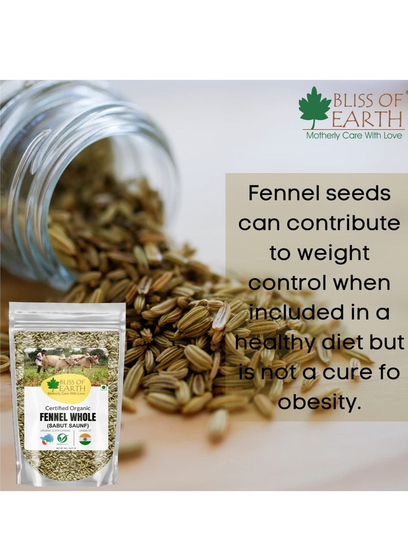 BLISS OF EARTH - 1KG Fennel seed Saunf Indian Spice Fresh & Sweet Great for Weight loss digestive health or Cooking - Image 1