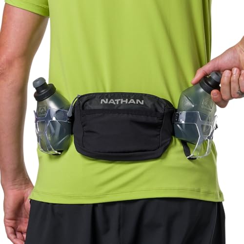 Nathan Running Belt Hydration with Flasks, Storage Pockets, Trail Mix Plus, Running Water Bottle Belt, Insulated, Walking, Hiking - Image 4