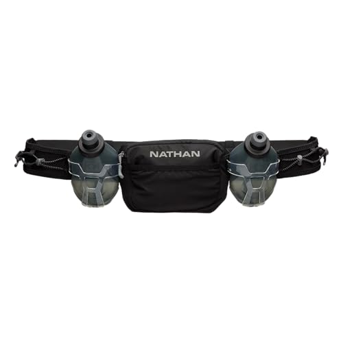 Nathan Running Belt Hydration with Flasks, Storage Pockets, Trail Mix Plus, Running Water Bottle Belt, Insulated, Walking, Hiking - Image 1