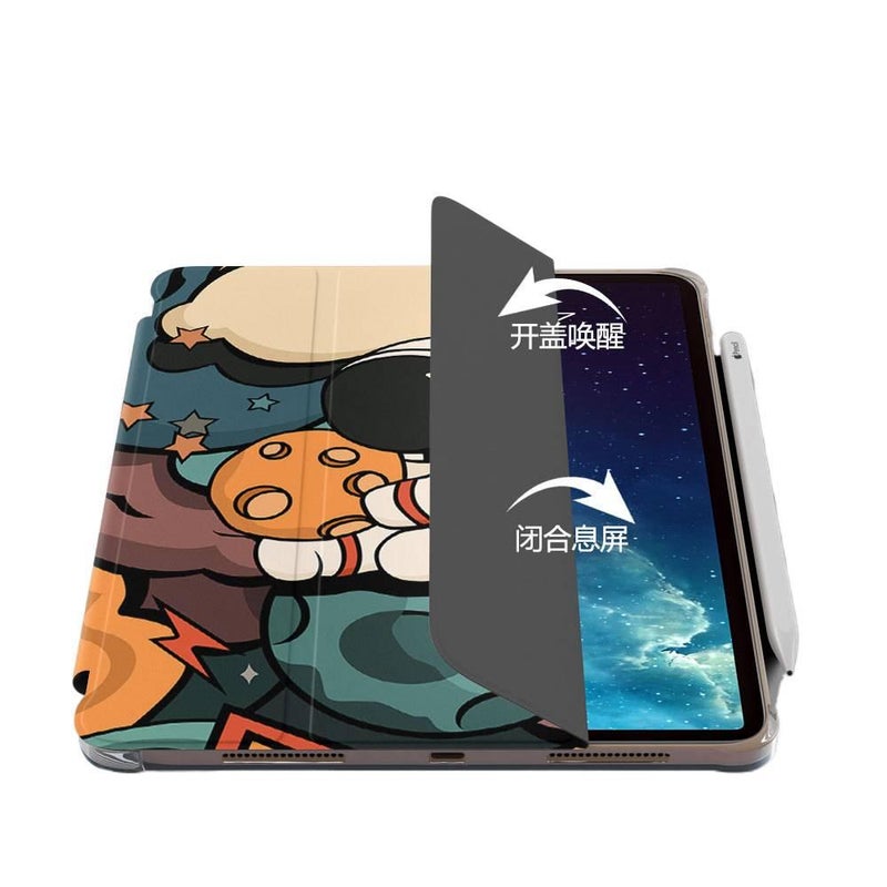DGG Black Smart iPad Case Compatible with iPad 10.2 / iPad 9.7 with Pencil Holder - Image 5