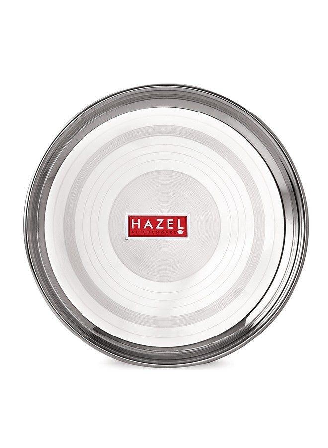 Hazel HAZEL Stainless Steel Dinner Set of 30 Pieces | 5 Plates, 10 Bowls, 5 Spoons, 5 Dessert Plates, 5 Glasses - Silver - Image 5