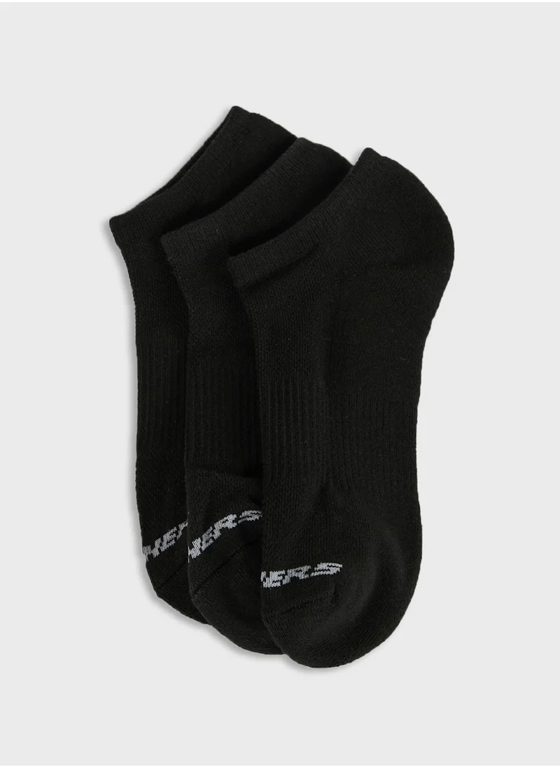 SKECHERS 3 Pack No Show Socks