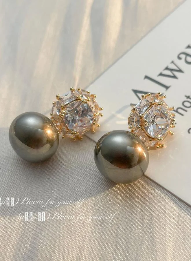Faux Pearl Dangle Earrings