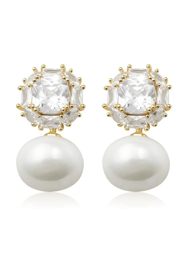 Take Two  Faux Pearl Dangle Earrings for Women | Best Price UAE