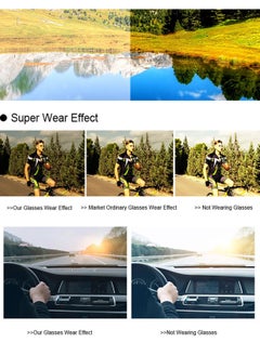 POLITE Camouflage Green Military Style Sunglass for Men and Women, UV400 Polarized Outdoor Sunglasses for Cycling, Fishing, Hunting, Running, Offroad Driving  - Image 5