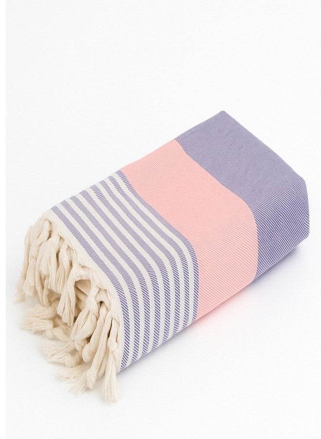 homedius American Cotton Turkish Beach Towel - 70"x39", Quick Dry Peshtemal Towel for Bath, Pool, Spa, Travel - Lightweight, Soft, Sand-Free, High Absorbency, Compact Towel for Women & Men - Image 1