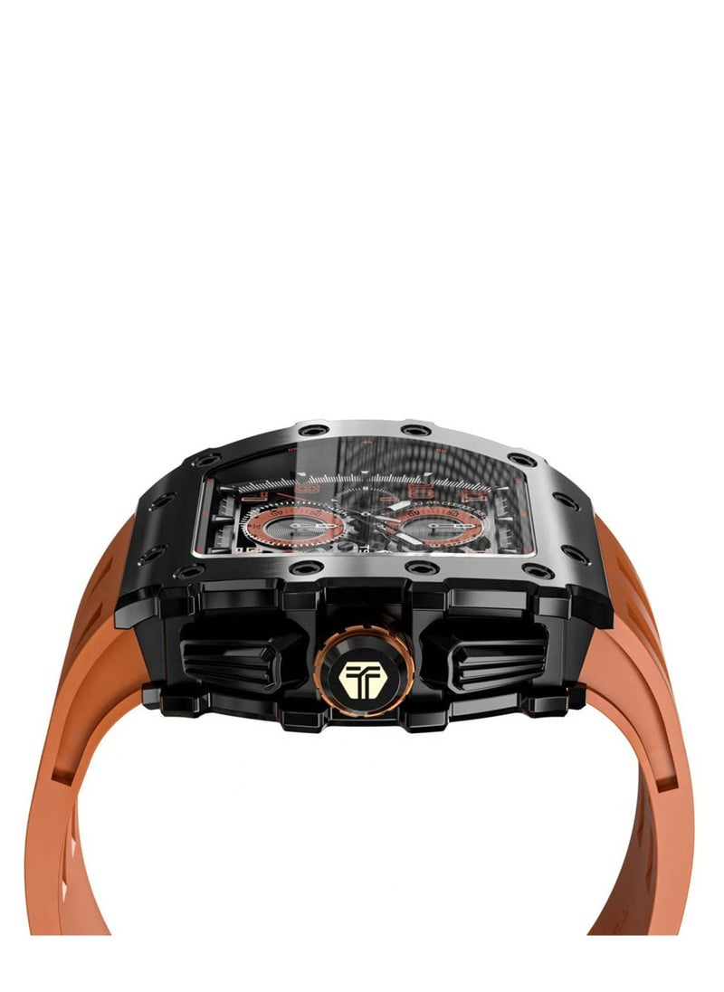 TSAR BOMBA - Men's Chronograph Luminous Dial Sapphire Crystal Watch - TB8204Q-12 - 43mm - Image 1
