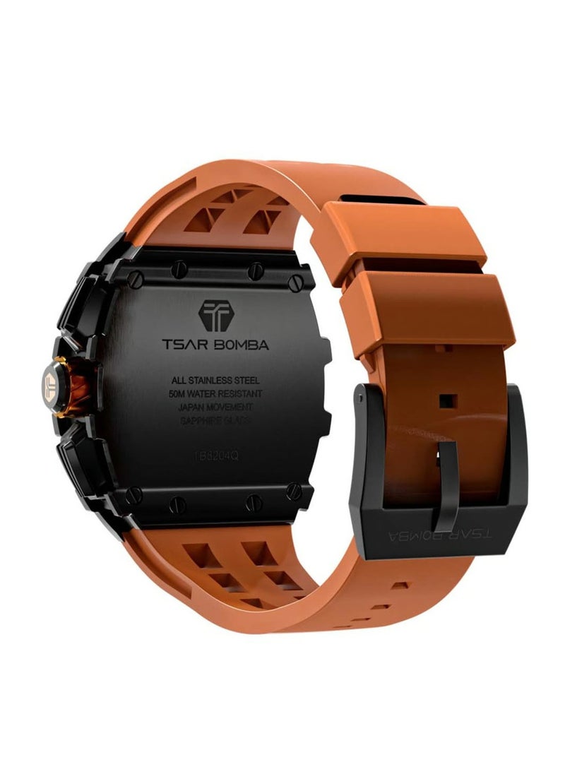 TSAR BOMBA - Men's Chronograph Luminous Dial Sapphire Crystal Watch - TB8204Q-12 - 43mm - Image 1