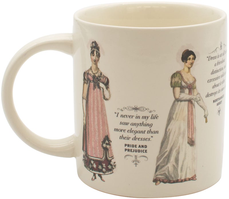 The Unemployed Philosophers Guild Jane Austen Finery Color Changing Mug - Coffee Transforms Day Attire To Show Evening Gowns, Comes in Gift Box, 12 oz - Image 5