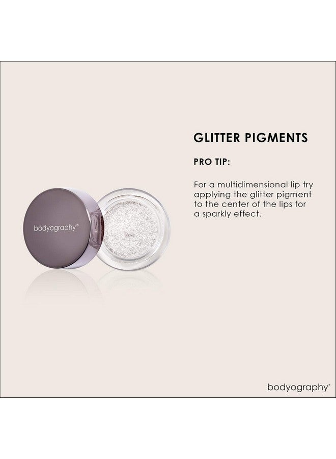 Bodyography Glitter Pigment - Halo Silver Diamond for Women - 0.105 oz Eye Shadow - Image 5