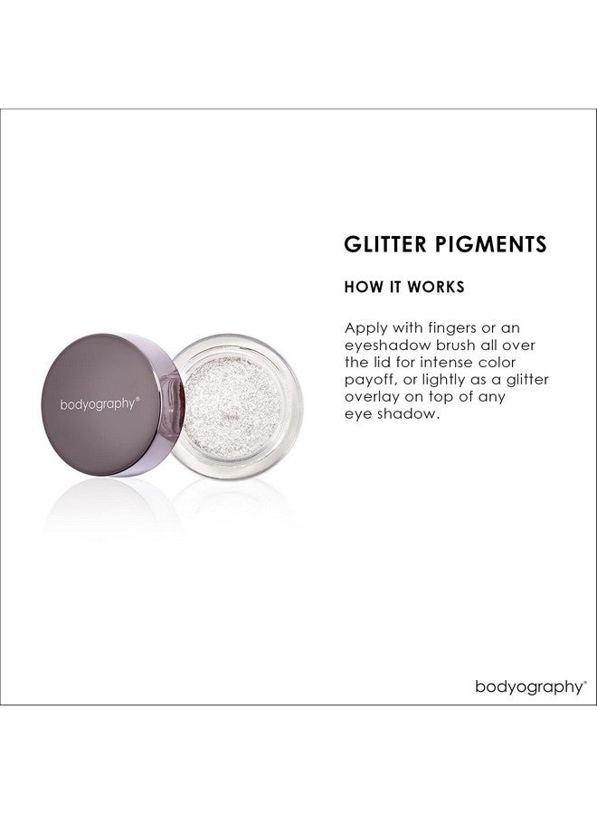 Bodyography Glitter Pigment - Halo Silver Diamond for Women - 0.105 oz Eye Shadow - Image 4