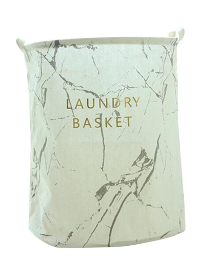 Laundry Storage Basket white/Grey 40x40x46centimeter - Image 1