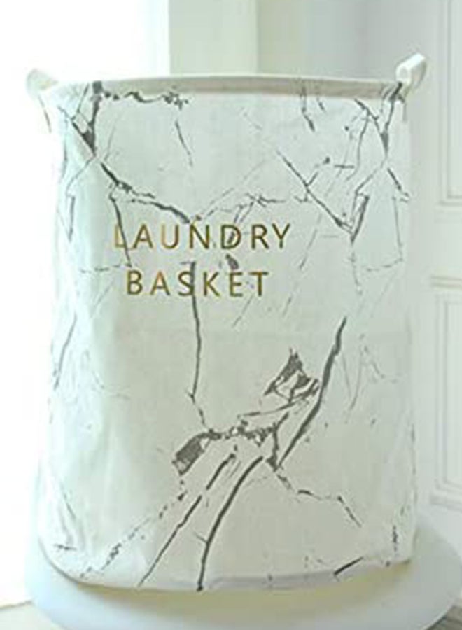 Laundry Storage Basket white/Grey 40x40x46centimeter - Image 2