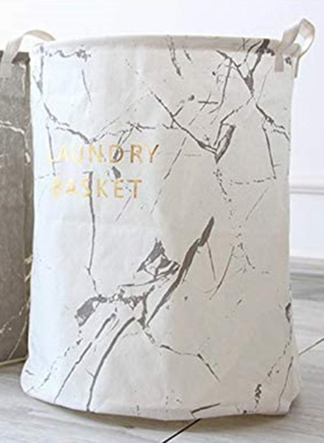 Laundry Storage Basket white/Grey 40x40x46centimeter - Image 3