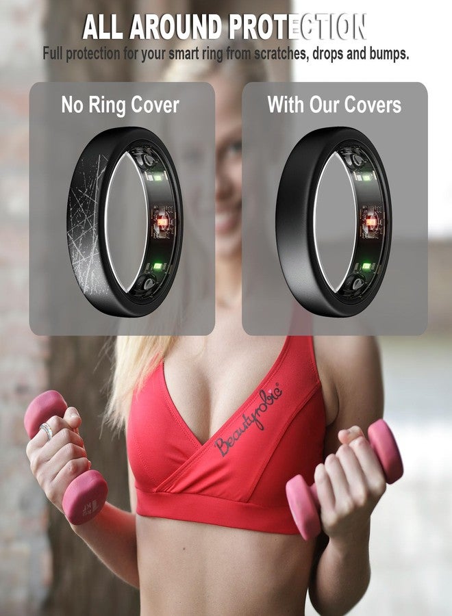 BOTOMALL 7 عبوات غلاف سيليكون متوافق مع حلقة أورا جين 3 4 وحلقة سامسونج جالاكسي - واقي ناعم رقيق مرن للتمارين الرياضية للرجال والنساء - Image 4