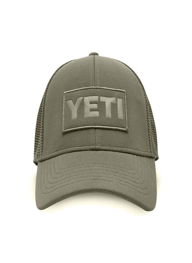 YETI Patch Trucker Hat, Olive, One Size - Image 1