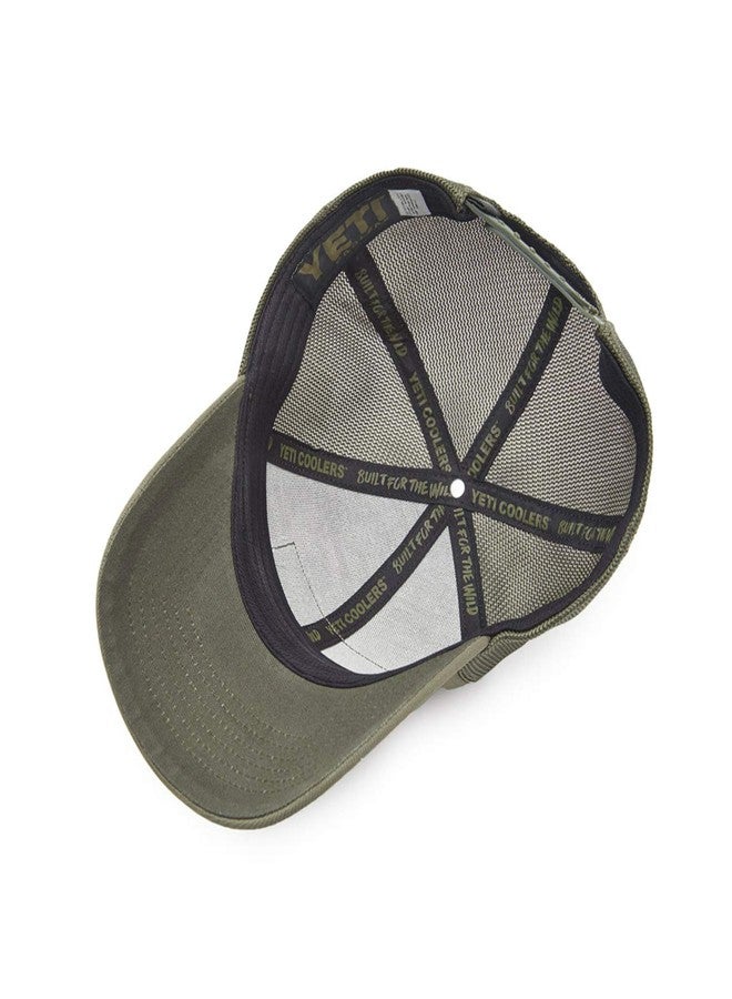 YETI Patch Trucker Hat, Olive, One Size - Image 4