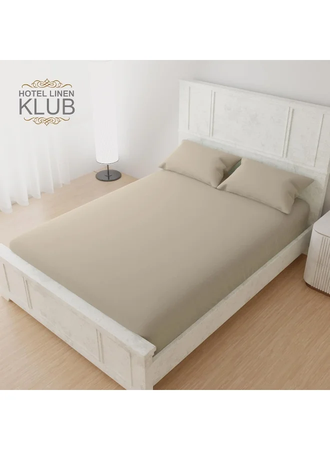 Hotel Linen Klub Hotel Linen Klub Luxury 100% Cotton 350TC Fitted Sheet Set