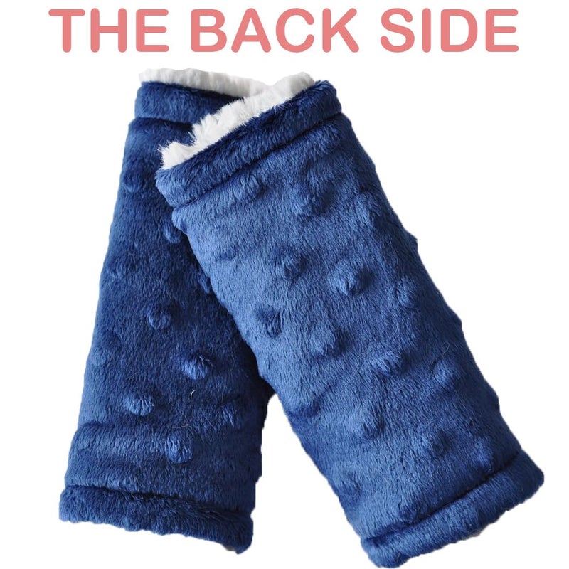 Culclendy Baby Car Seat Neck Cover, Car Seat Strap Cover, Seat Belt Cushions Pads, Shoulder Strap Protectors, Reversible Pram Harness Covers in Minky Dinosaur, Baby Neck Pad Protector - Image 5