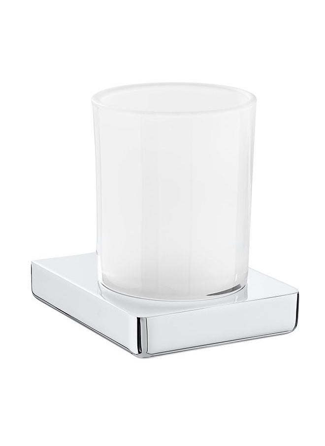 Roca Tempo Cup Holder Satin Chrome -Silver 