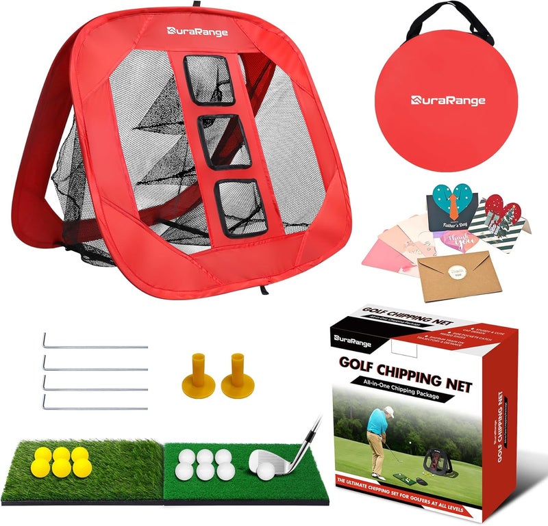 DURARANGE Pop-Up Golf Chipping Net - Ultimate Target Training Chip Aids for Precision & Distance, Outdoor | Indoor Practice, Golfer Gift - Image 1