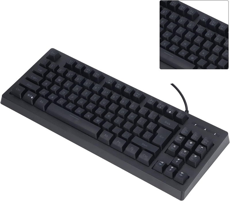 Ergonomic RGB Mechanical RGB Mechanical Game Keyboard, Two Colored Two Color Cable Spray Keys, Suitable for 10/ User - Image 2