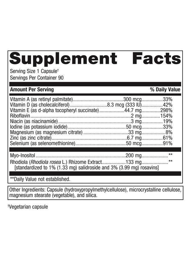 ميتاجينكس ميتاجينيكس ثيروسول - مكمل غذائي من الفيتامينات والمعادن لدعم وظائف الغدة الدرقية الصحية والتخلص من التعب والإجهاد - 90 كبسولة - Image 2