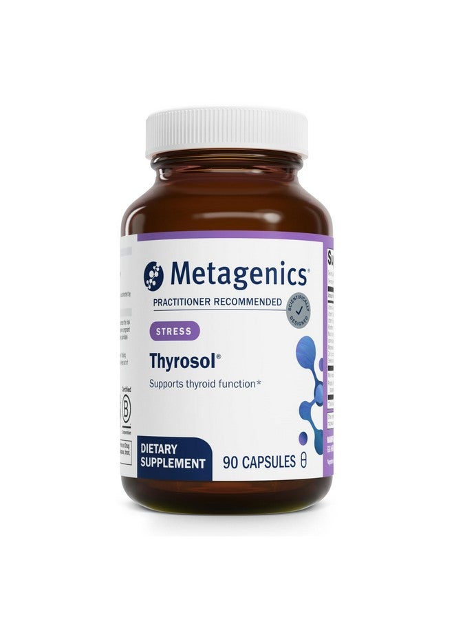 ميتاجينكس ميتاجينيكس ثيروسول - مكمل غذائي من الفيتامينات والمعادن لدعم وظائف الغدة الدرقية الصحية والتخلص من التعب والإجهاد - 90 كبسولة - Image 1