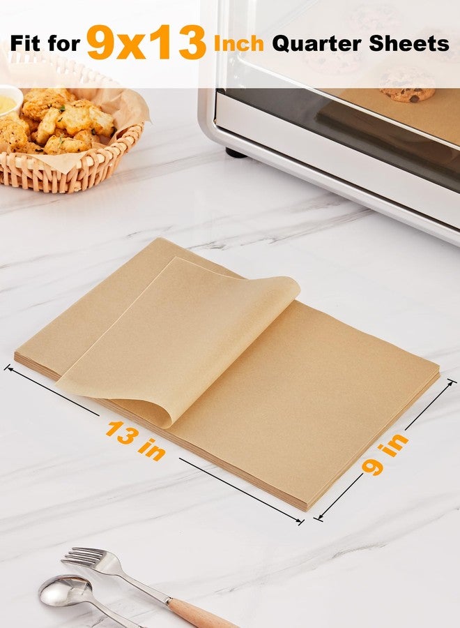 SMARTAKE 50 Pcs Parchment Paper Baking Sheets, 9x13 Inches Non-Stick Precut Baking Parchment, for Baking Grilling Air Fryer Steaming Bread Cup Cake Cookie and More (Unbleached) - Image 5