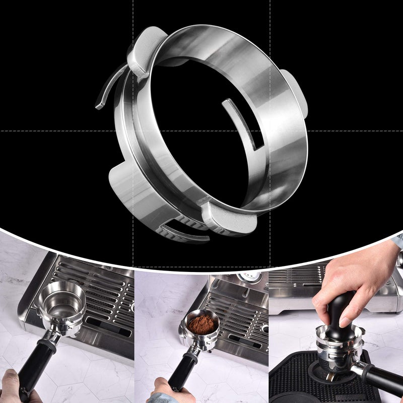 MATOW قمع جرعات بدون استخدام اليدين، قمع جرعات MATOW بقطر 54 مم مع زر طحن متوافق مع فلاتر بورتا فيلتر بريفيل بقطر 54 مم - Image 5