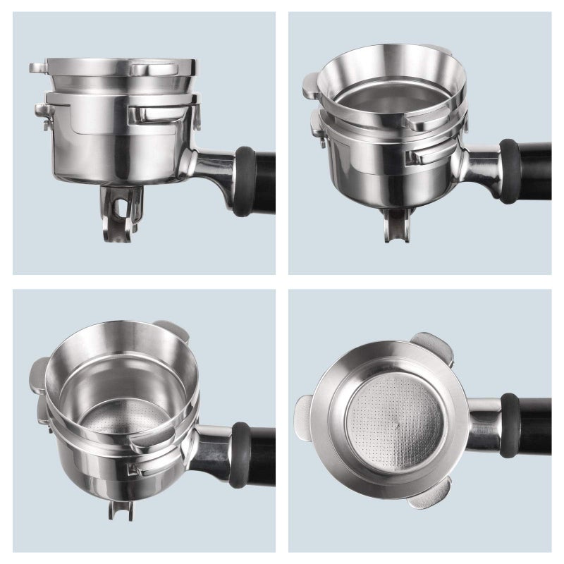 MATOW قمع جرعات بدون استخدام اليدين، قمع جرعات MATOW بقطر 54 مم مع زر طحن متوافق مع فلاتر بورتا فيلتر بريفيل بقطر 54 مم - Image 4