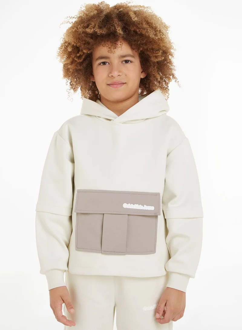 Calvin Klein Jeans Kids Color Block Hoodie