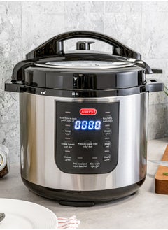 ALBERTO Electric Pressure Cooker 6 LT 1000W Granite inner POT silver/black  - Image 1