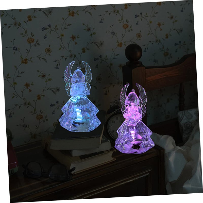 4 قطع مصباح ملاك LED متغير اللون، ضوء ليلي، ديكور طاولة، جو أبيض دافئ - Image 4