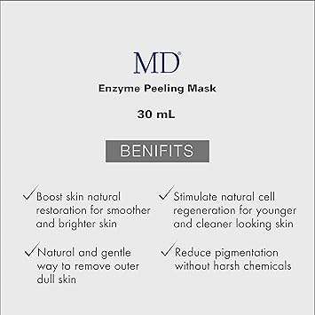 MD Peeling Mask Natural Papaya Pineapple Enzyme Exfoliating Mask Gently Removes Dead Skin for Smooth Radiant Complexion 5 Weekly DosesM - Image 3