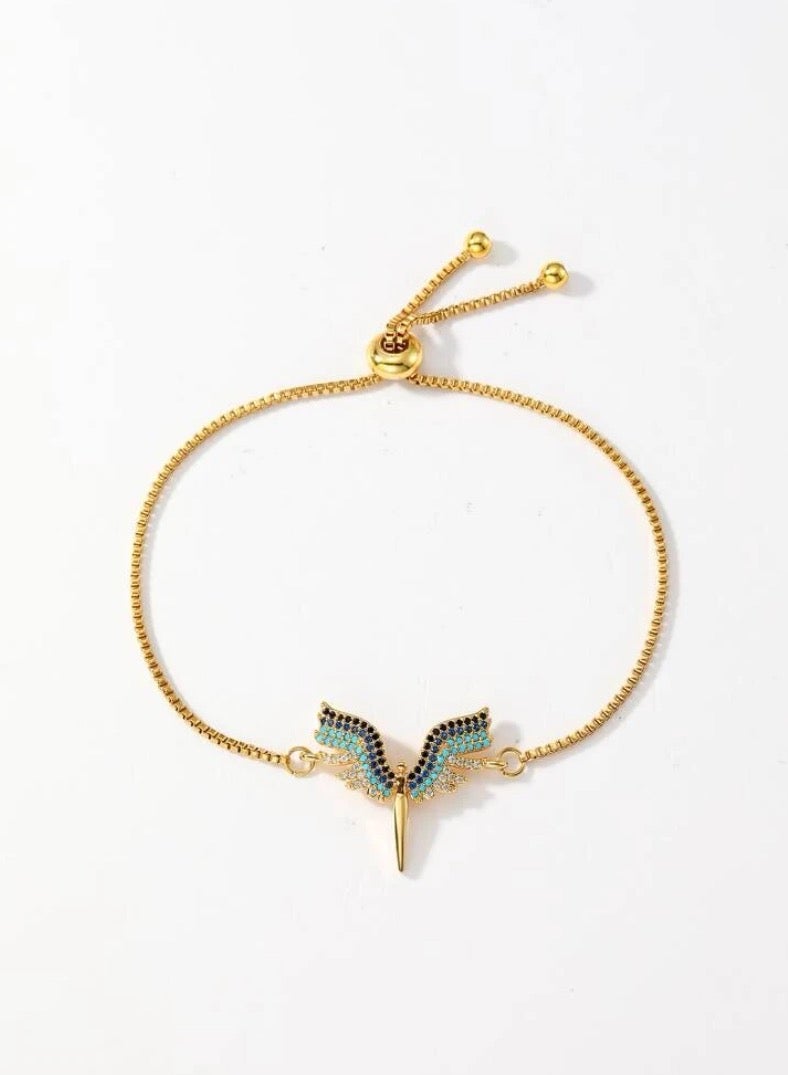 نيو ستايل اسوارة نسائية أنيقة من الاستانلس ستيل مطلية باللون الذهبي عيار 18 - Image 3