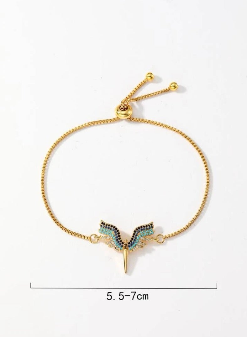 نيو ستايل اسوارة نسائية أنيقة من الاستانلس ستيل مطلية باللون الذهبي عيار 18 - Image 4