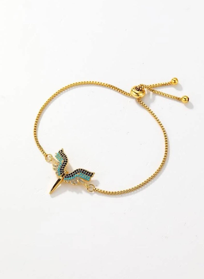 نيو ستايل اسوارة نسائية أنيقة من الاستانلس ستيل مطلية باللون الذهبي عيار 18 - Image 5