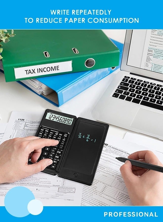 Bukela Advanced Scientific Calculator Set, Professional Scientific Calculators, Multiview 4-Line Display with Erasable LCD Writing Tablet, Battery Power with Notepad, Notepad for School, Engineering, Teachers with Pen included - Image 5