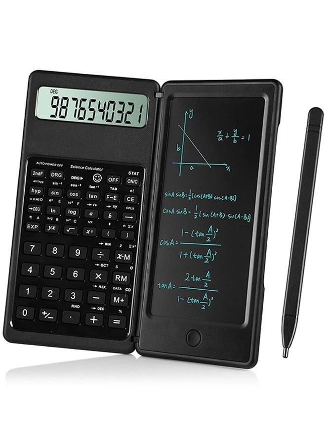Bukela Advanced Scientific Calculator Set, Professional Scientific Calculators, Multiview 4-Line Display with Erasable LCD Writing Tablet, Battery Power with Notepad, Notepad for School, Engineering, Teachers with Pen included - Image 1