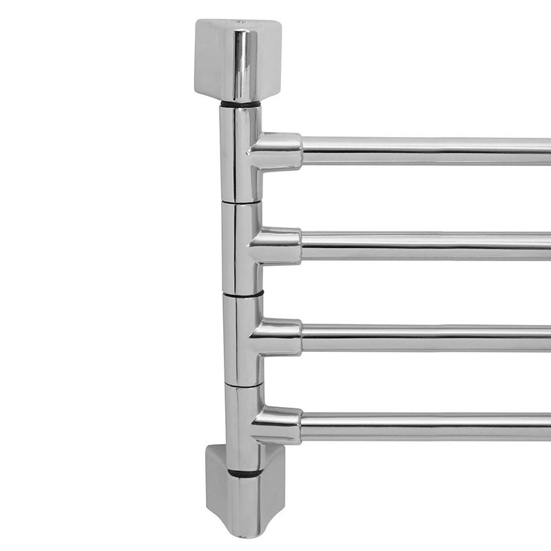 Filox Stainless Steel Wall Mounted Towel Rack | 4 Rotating Arms Bathroom Shelf | Towel, Cloth, Napkin Holder | Wall Storage Organizer for Home, Washroom & Utility Areas - Image 5