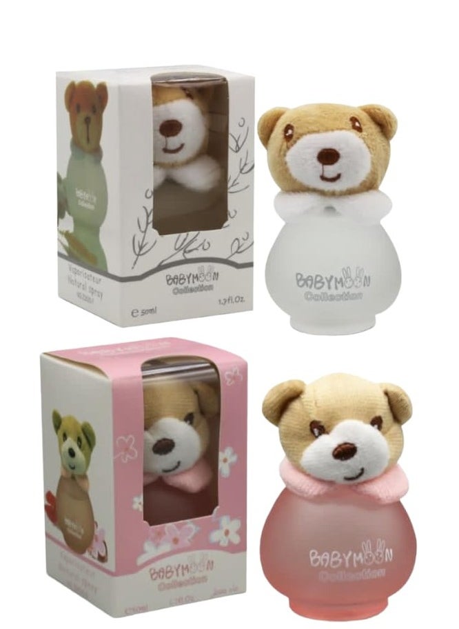BabyMoon 2 Pieces Baby Moon Perfume Collection Purple Bear 50ml 